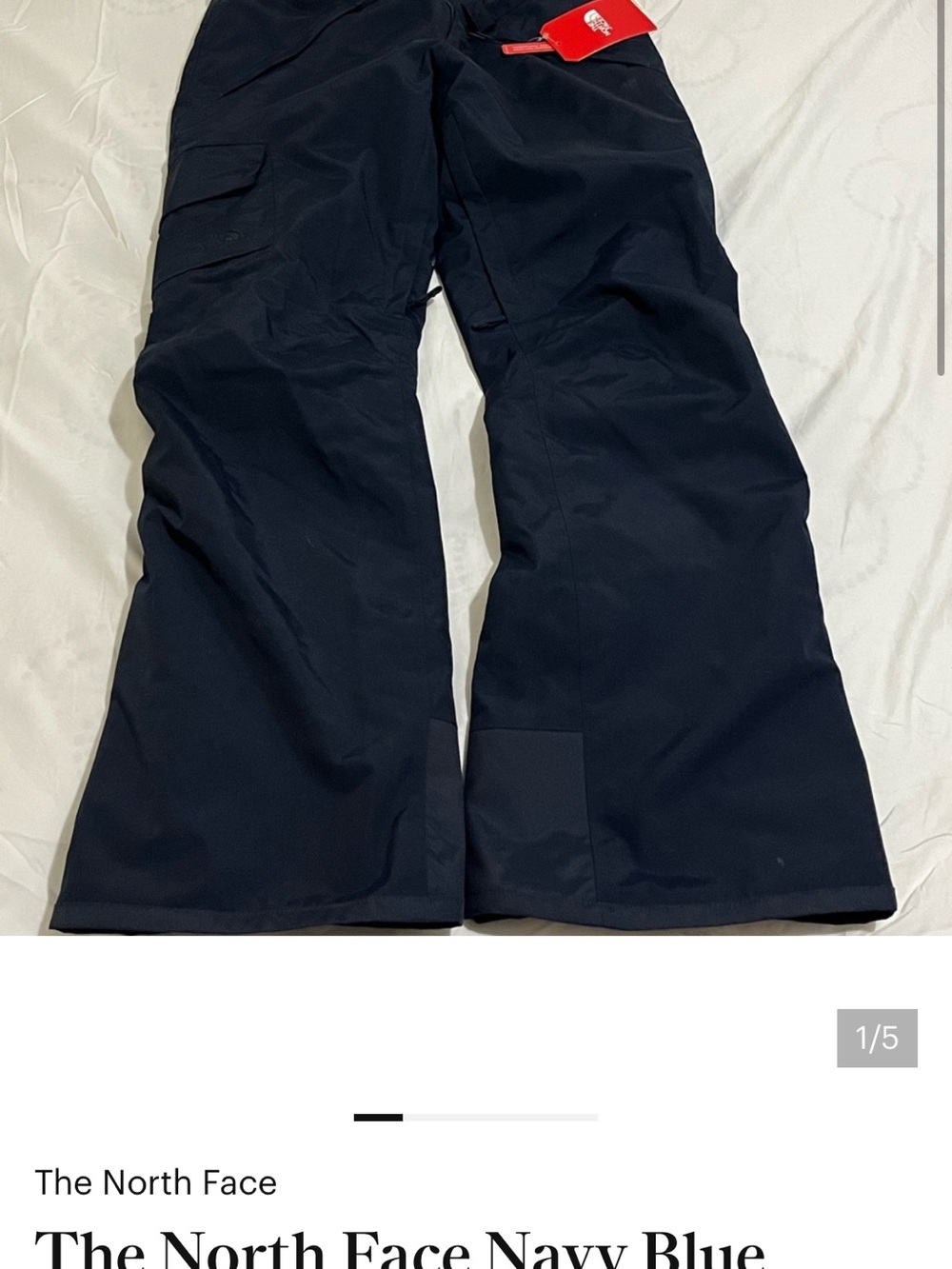 The North Face Navy Blue Women's Cargo Snow Pants Size Large New with Tags